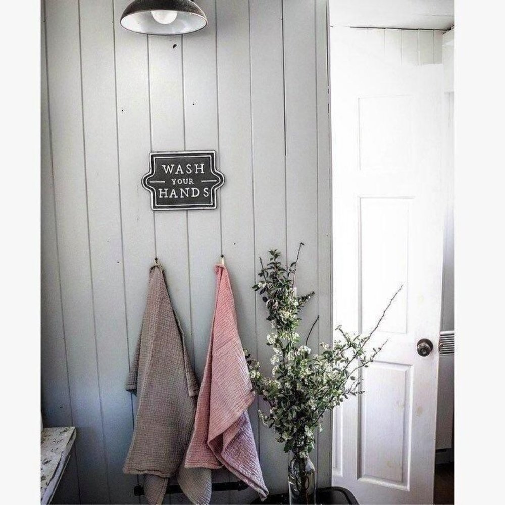 NWT Handmade Cotton Linen Towel - Pink